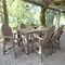Highwood Usa Hamilton 7pc Rectangular Counter Height Outdoor Patio Furniture Dining Set 72 x 42 AD-ST7HM2CO4BA-WBR - alternate 3